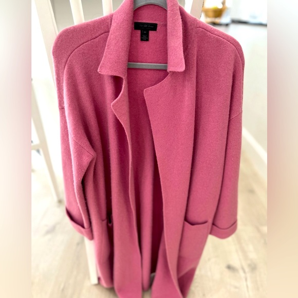 Saks Fifth Avenue Jackets & Blazers - Saks Fifth Avenue 95% cashmere wrap. Gorgeous pink and lush. Super soft!